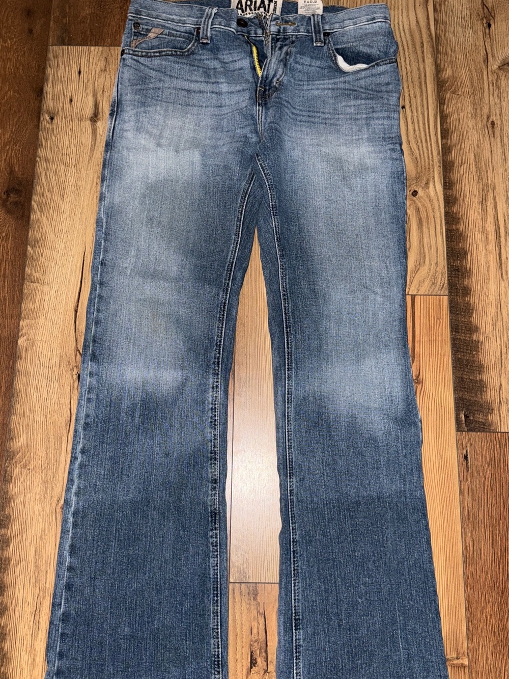 Ariat Women's Faded Blue Wide Leg Jeans